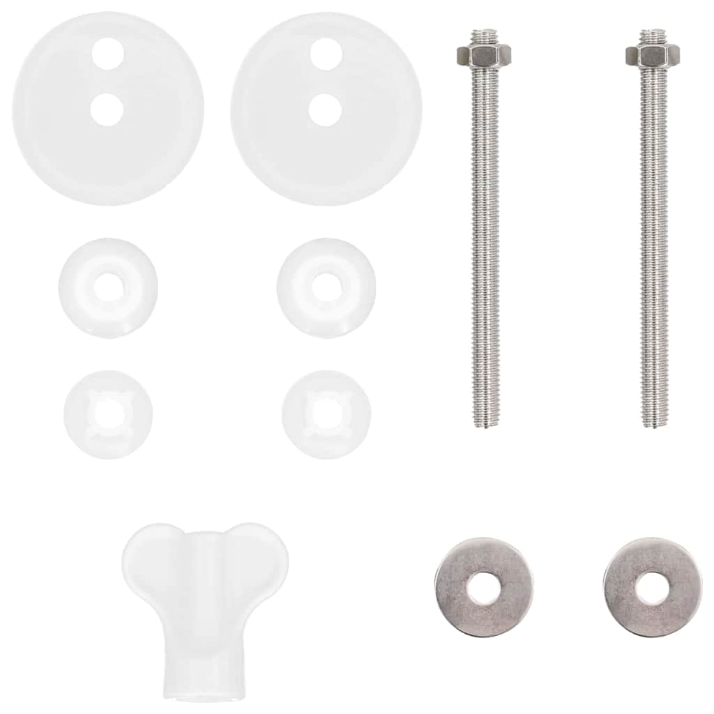 Toilettensitz MDF Deckel Schlichtes Design Weiß