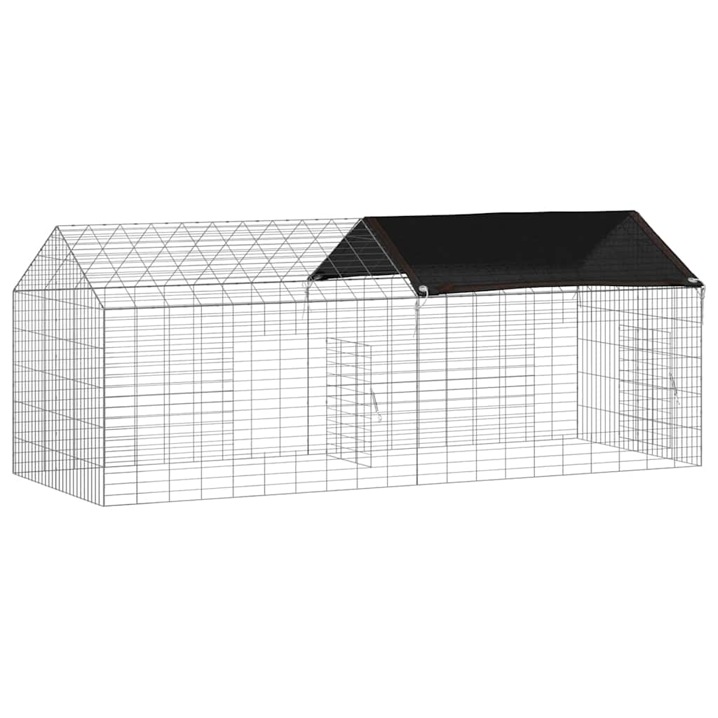 Hasenkäfig Silber 100 x 78 x 78 cm Verzinkter Stahl