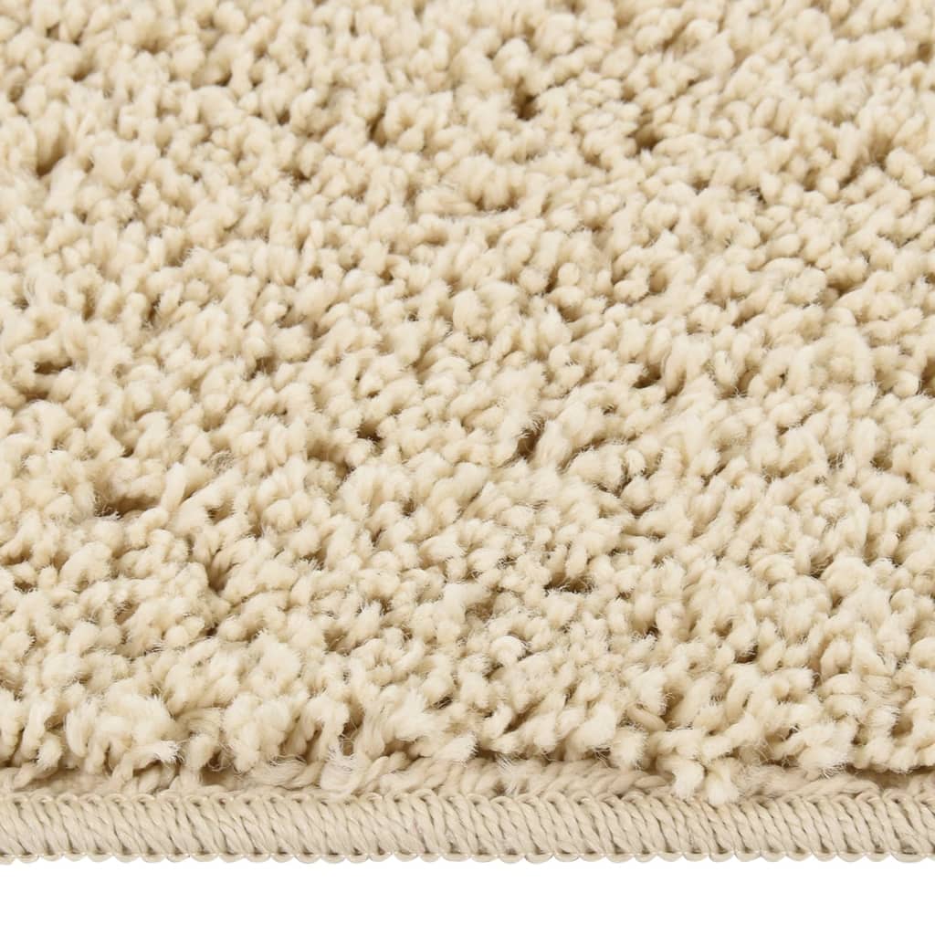 Anti-Rutsch Shaggy Teppich Dunkelgrau 200 x 200 cm PP