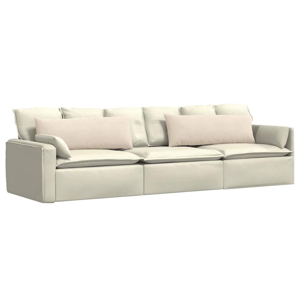 Sofakissen 2 Stück Taupe 50 x 30 cm Stoff