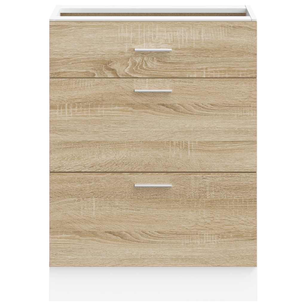 Unterschrank Lyon Weiß 60x46x81,5 cm Holzwerkstoff