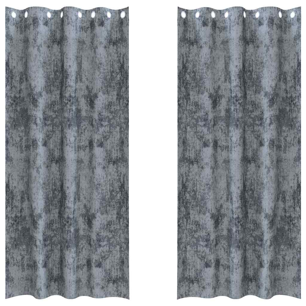 Samtvorhänge mit Vorhängen 2 pcs Weinrot 140 x 140 cm Samt