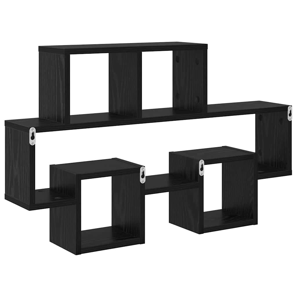 Wandregal in Autoform Weiß 82x15x51 cm Holzwerkstoff