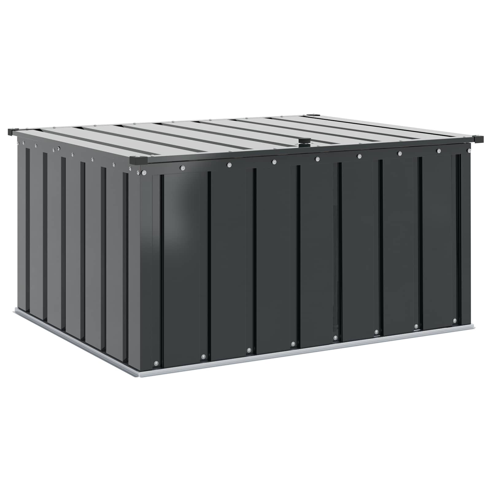 Gartenlagerbox Schwarz 101 x 56,5 x 50 cm Stahl