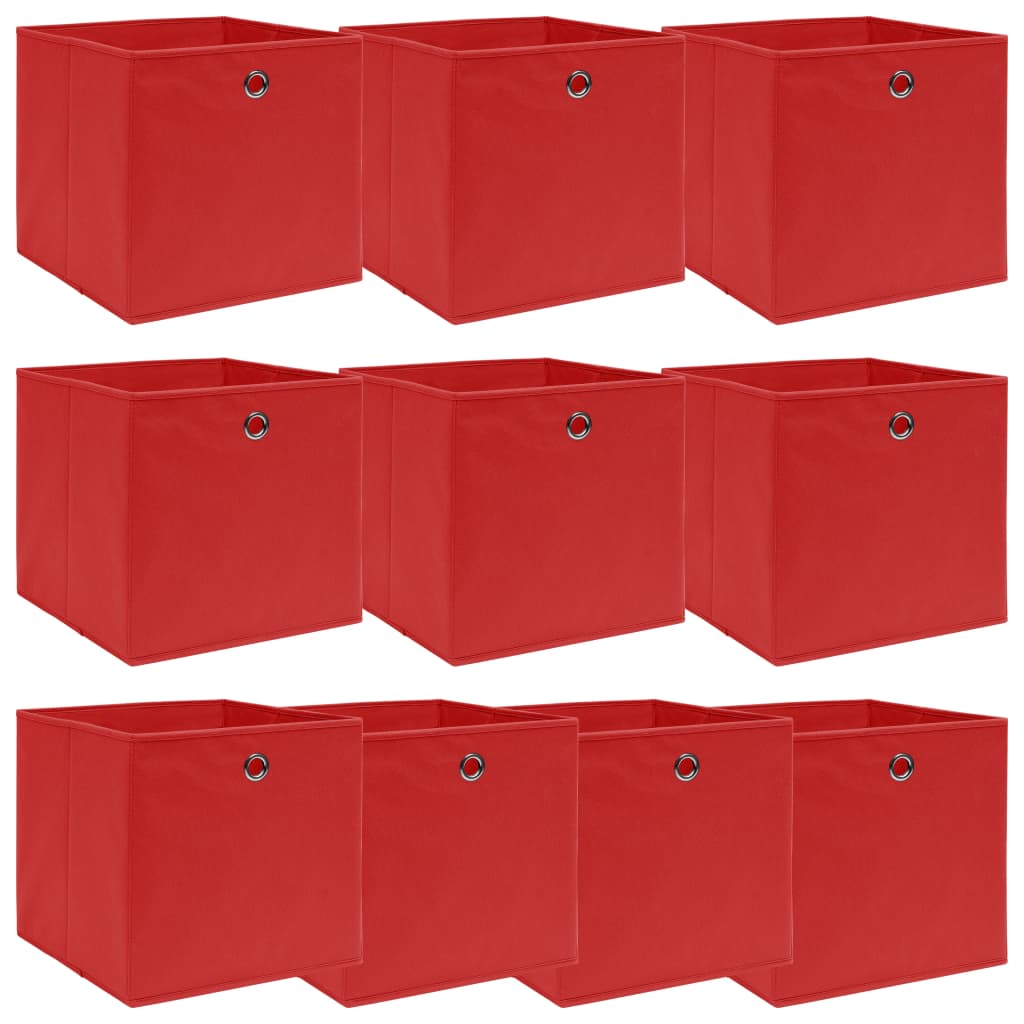 Aufbewahrungsboxen 4 Stk. Blau 32x32x32 cm Stoff