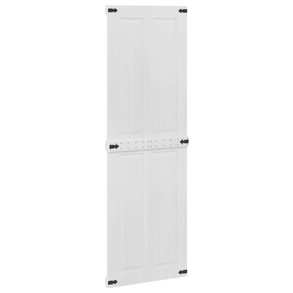 Scheunentür Corona Weiß 70 x 210 cm Massives Kiefernholz