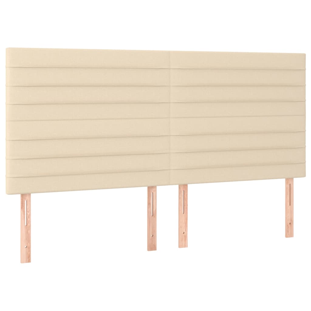 Kopfteil Hellgrau 80x5x118/128 cm Stoff