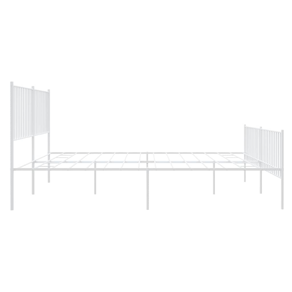 Bettgestell Metall Schwarz 75x190 cm