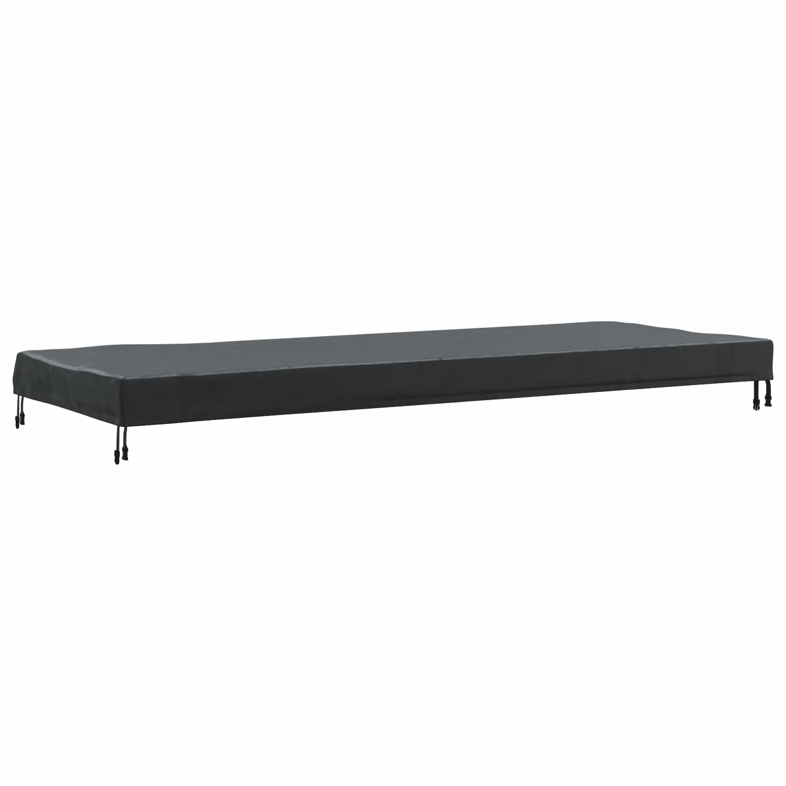 Tischdecken Uni Schwarz 122 x 72 x 15 cm Stoff