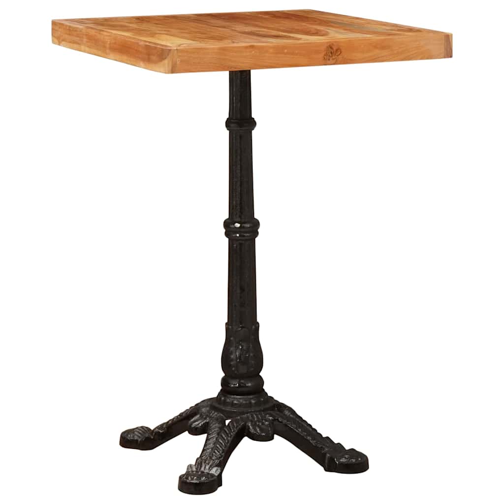 Bistrotisch 60x60x77 cm Raues Mangoholz