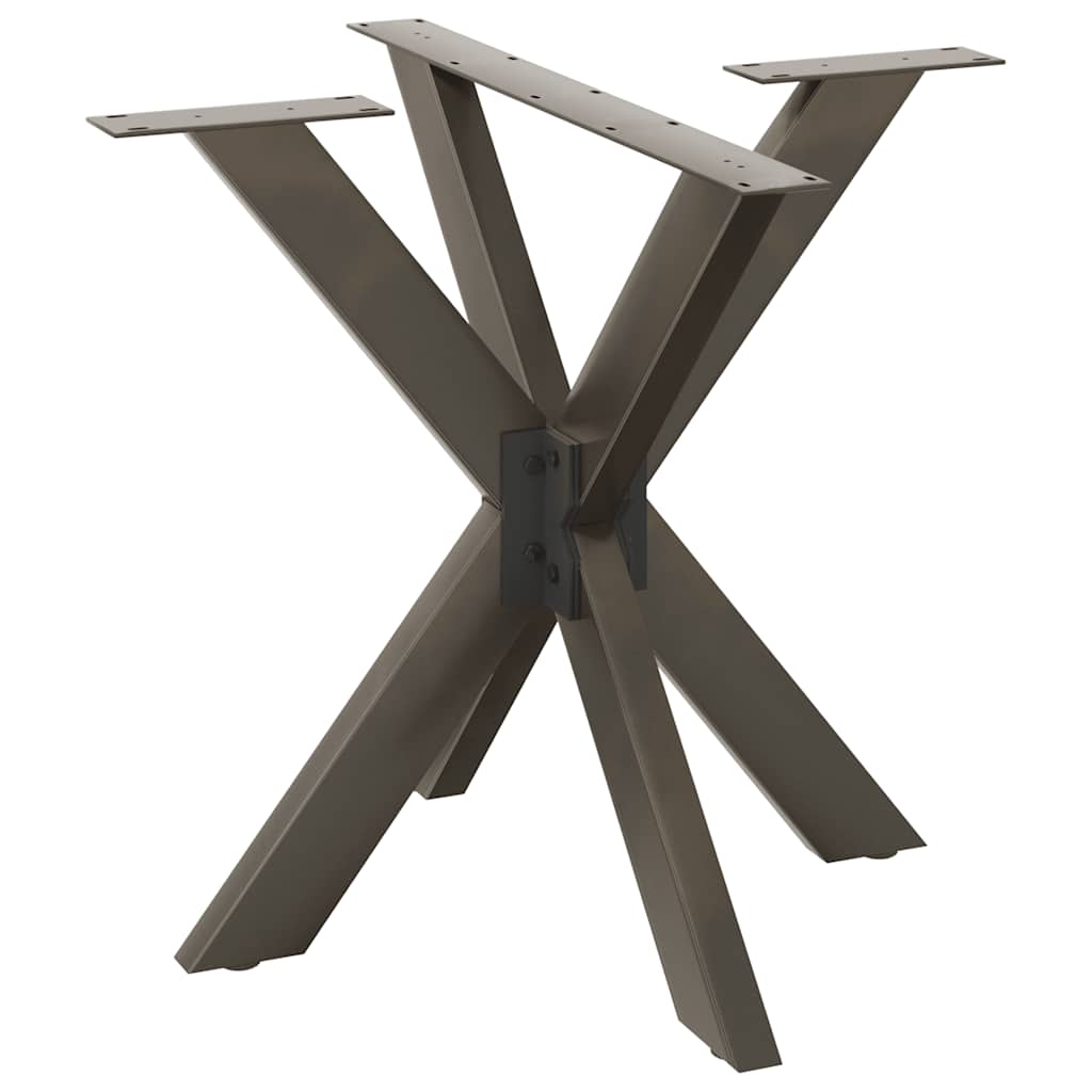 Couchtischbein in Spinnenform Naturstahl 98x58x(42-43) cm Stahl