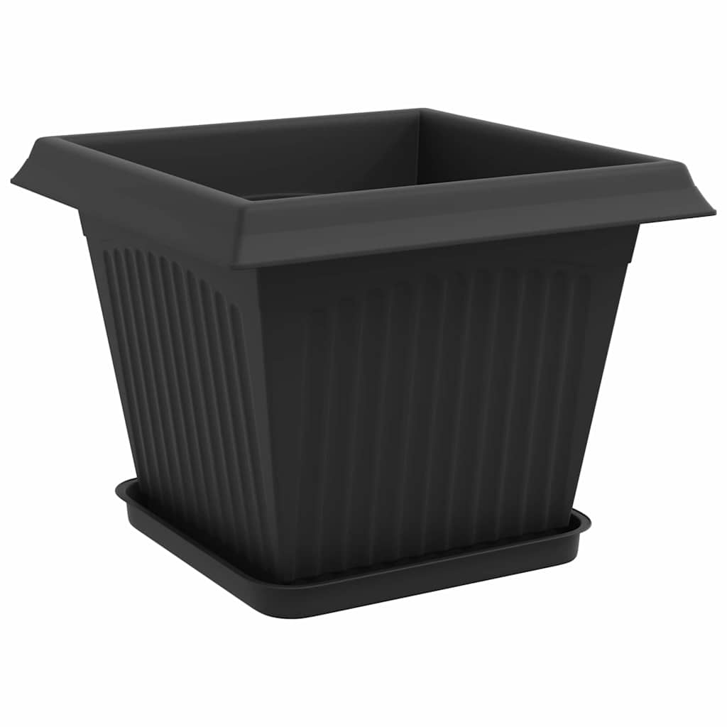 Blumentöpfe 6 pcs Ziegelrot 20 x 20 x 16 cm Kunststoff
