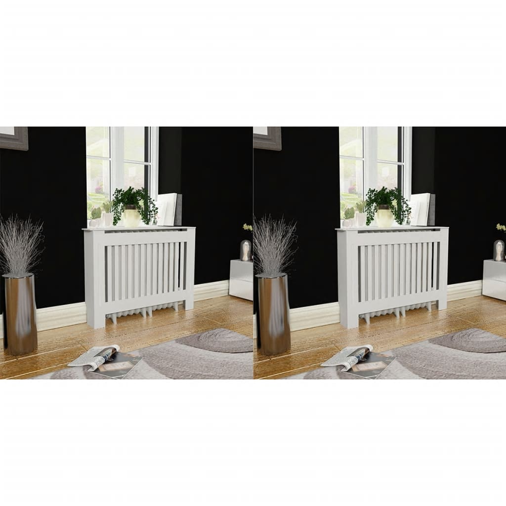 Holzwerkstoff Heizkörper-Abdeckung Heizkörperverkleidung 112 cm, weiß