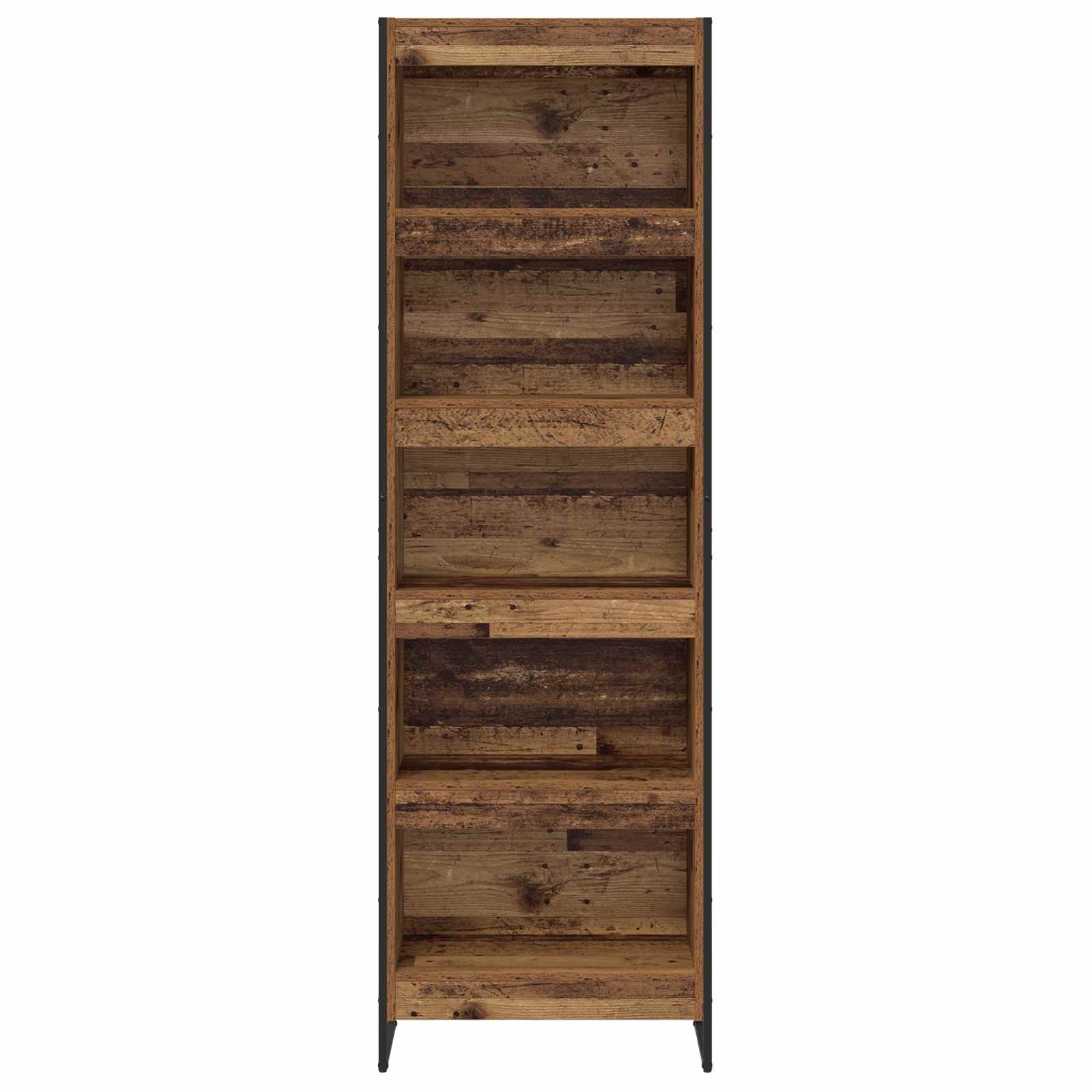 Bücherregal 2 pcs Schwarz Eichen-Optik 60 x 30 x 189,5 cm