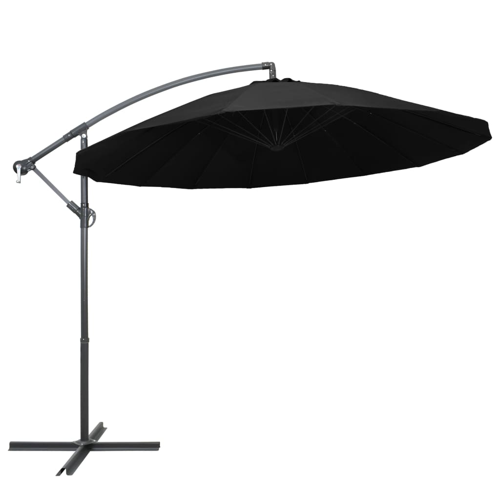 Ampelschirm Weiß 3 m Aluminium-Mast