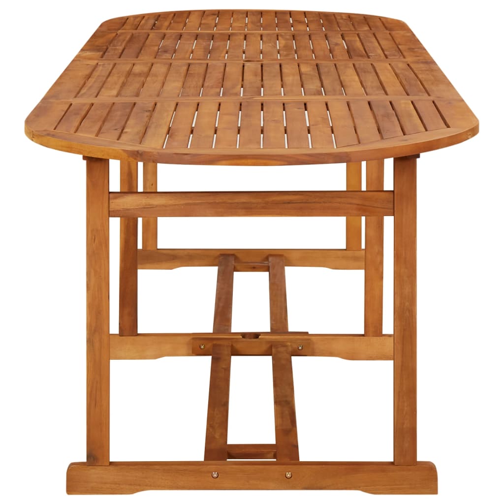 Garten-Esstisch 180x90x75 cm Massivholz Akazie