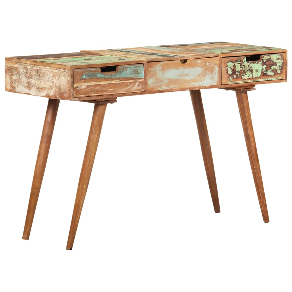 Schminktisch mit Spiegel 112x45x76 cm Akazie Massivholz