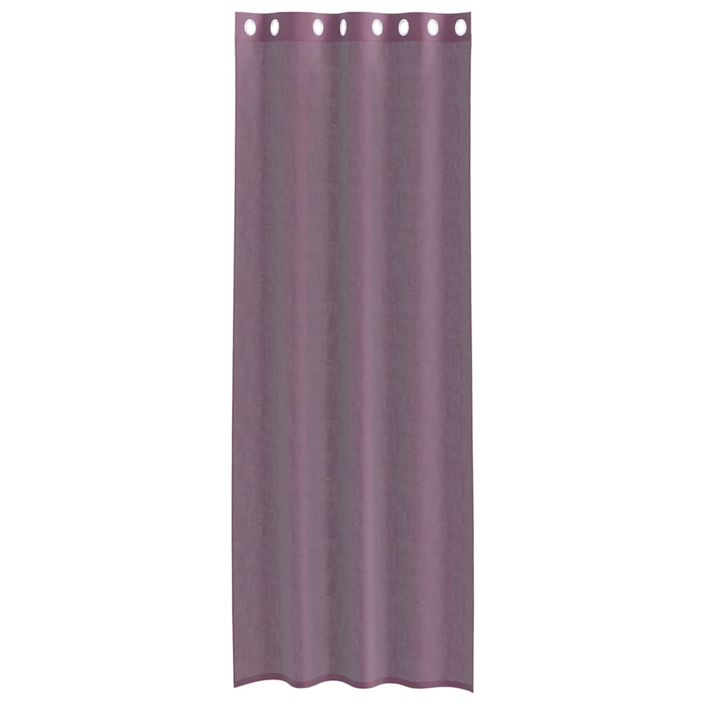 Voile Vorhänge mit Ösen 2 Stk. Apfelgrün 140x140 cm