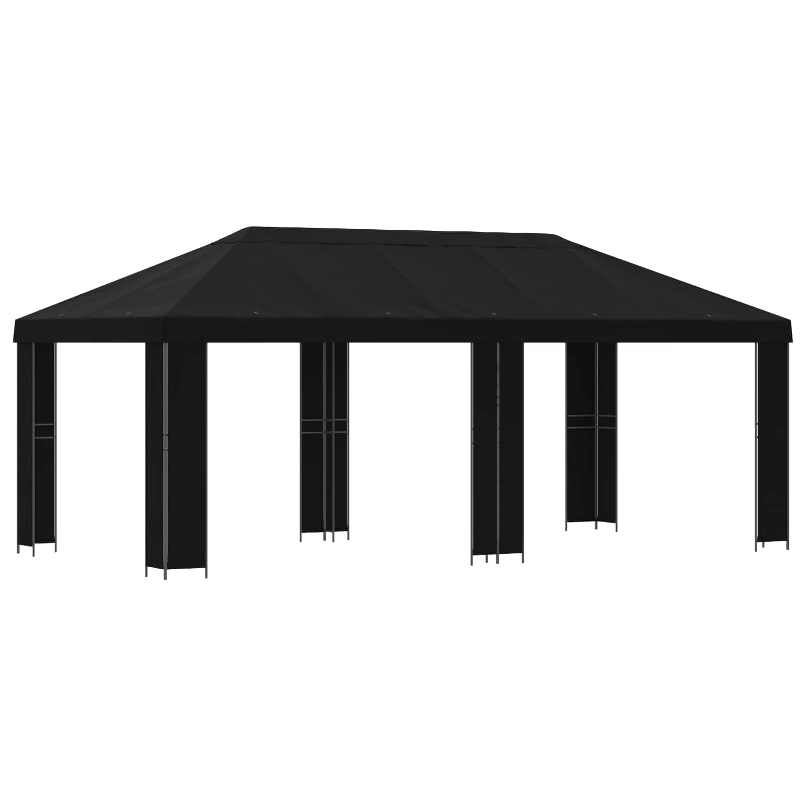 Garten Pavillon 6 x 3 m Beige Polyester und Stahl 190