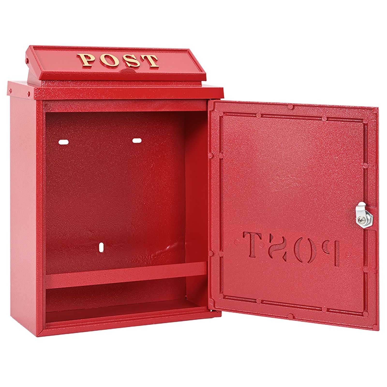 Wandmontierter Briefkasten Grün 29 x 13 x 41 cm Gussaluminium