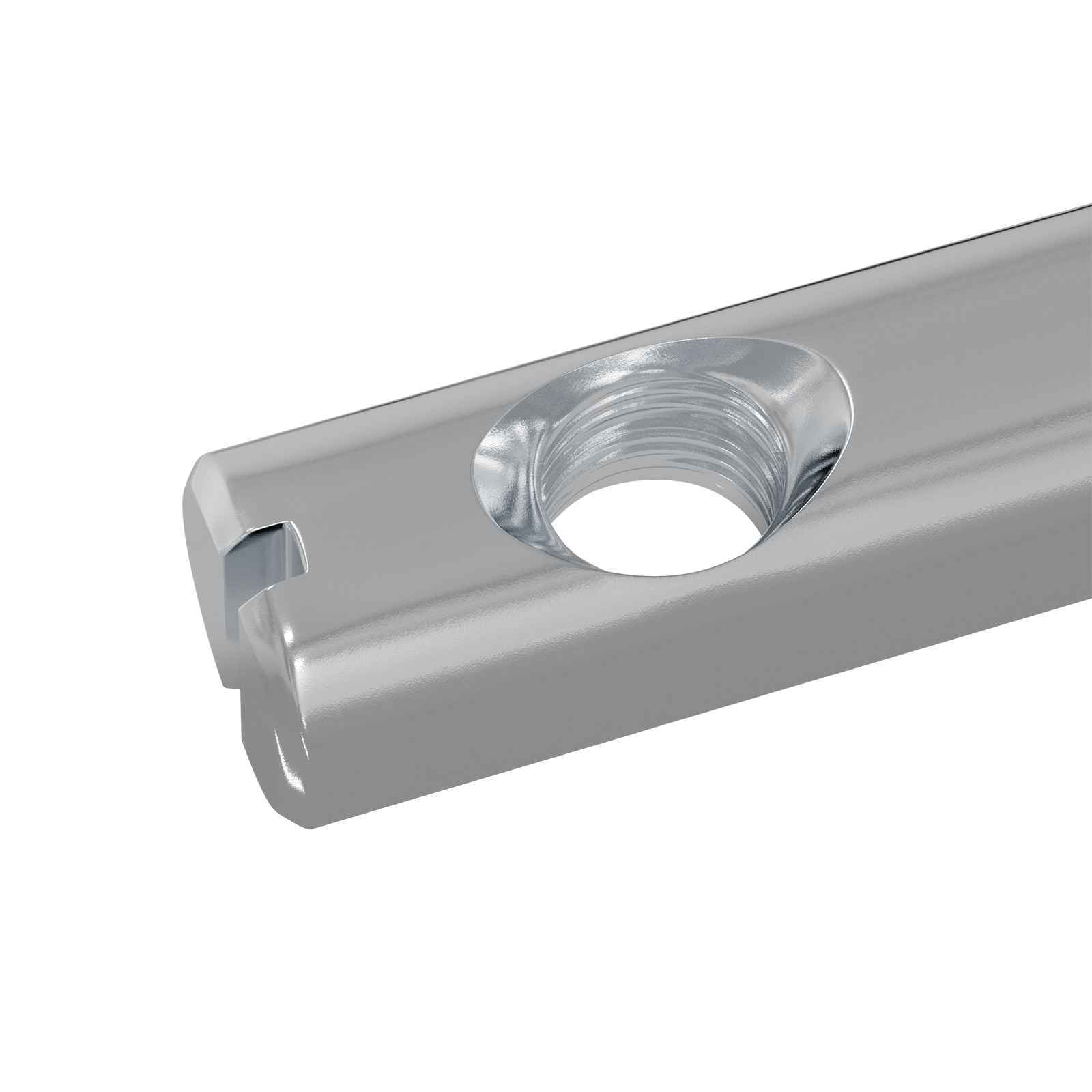 Mutter 2 pcs Zink-beschichtet 60 x 12 mm Eisen