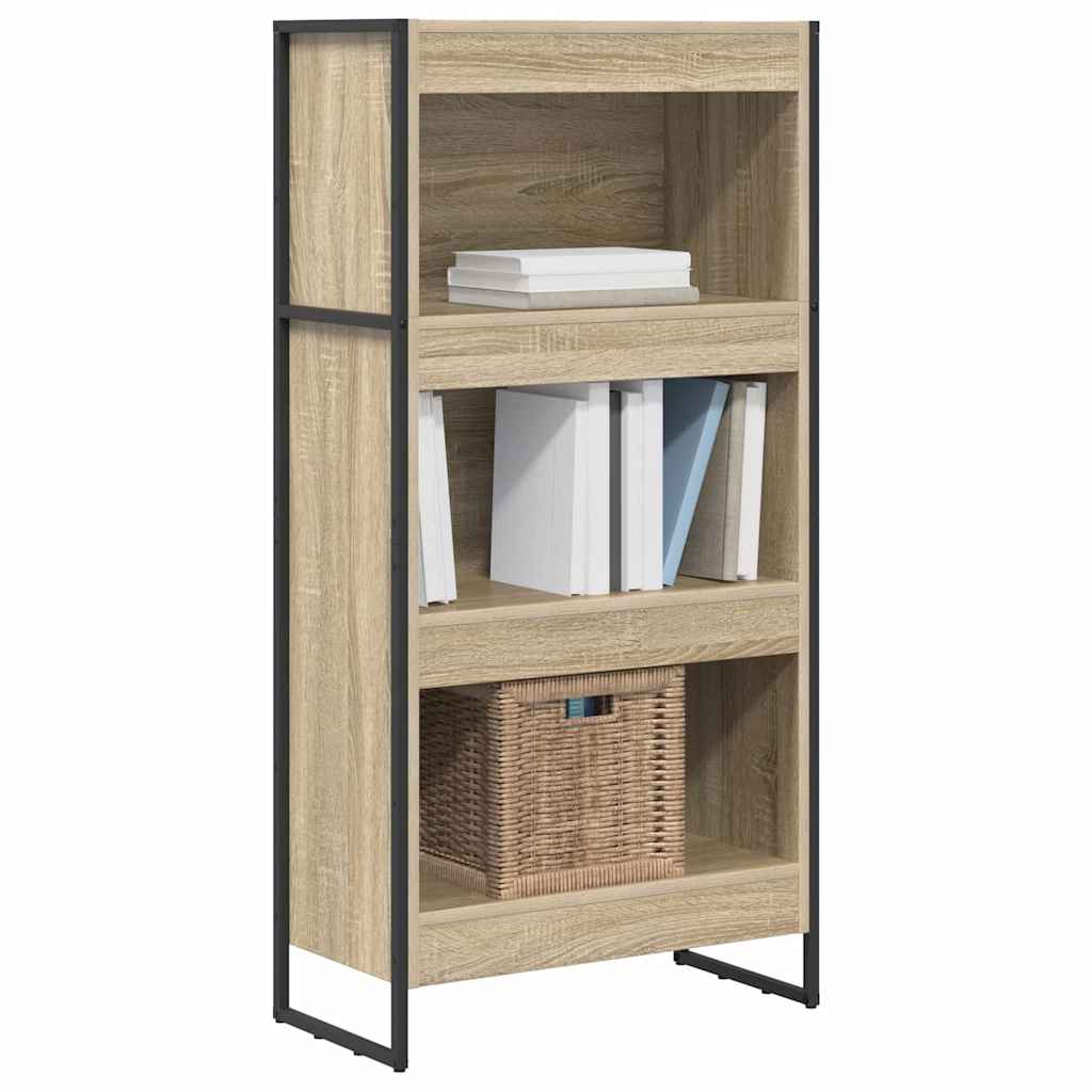 Bücherregal 2 pcs Schwarz Eichen-Optik 60 x 30 x 189,5 cm
