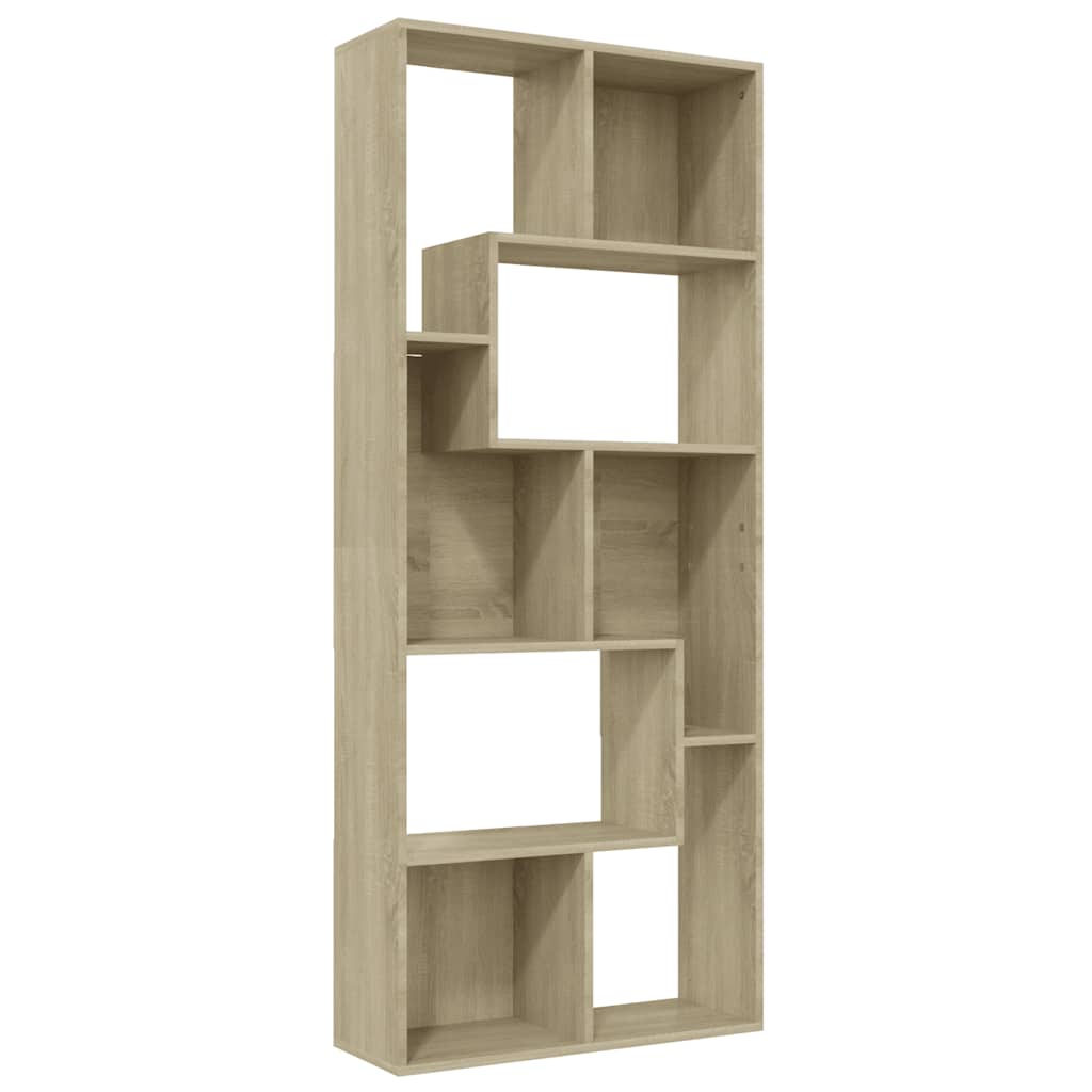 Bücherregal Weiß 67x24x161 cm Holzwerkstoff