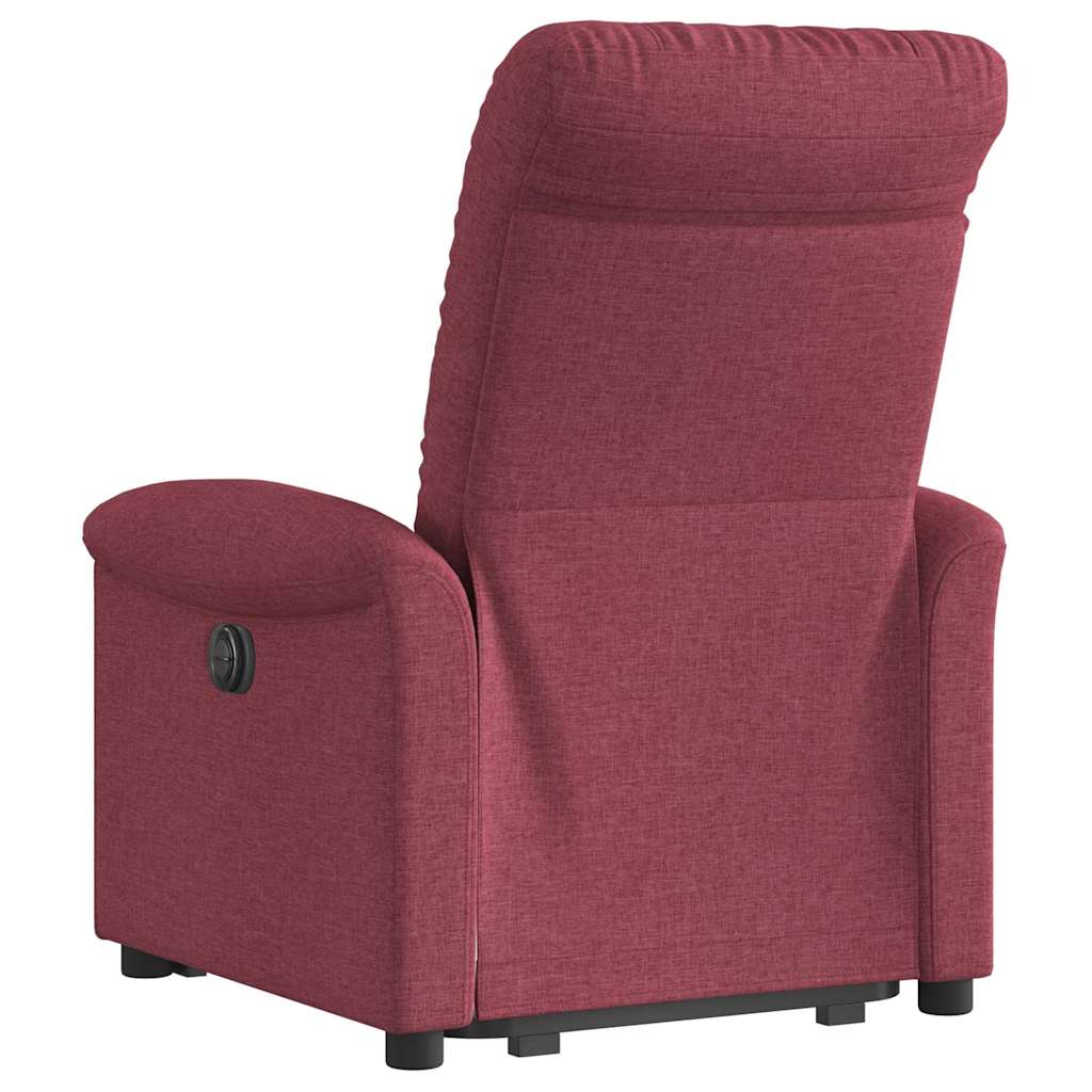 Massagesessel mit Aufstehhilfe Hellgrau Stoff