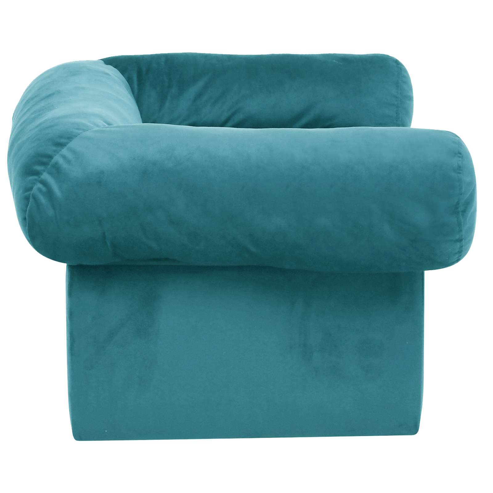 Hundesofa mit Schublade Dunkelgrau 75x50x38 cm Plüsch