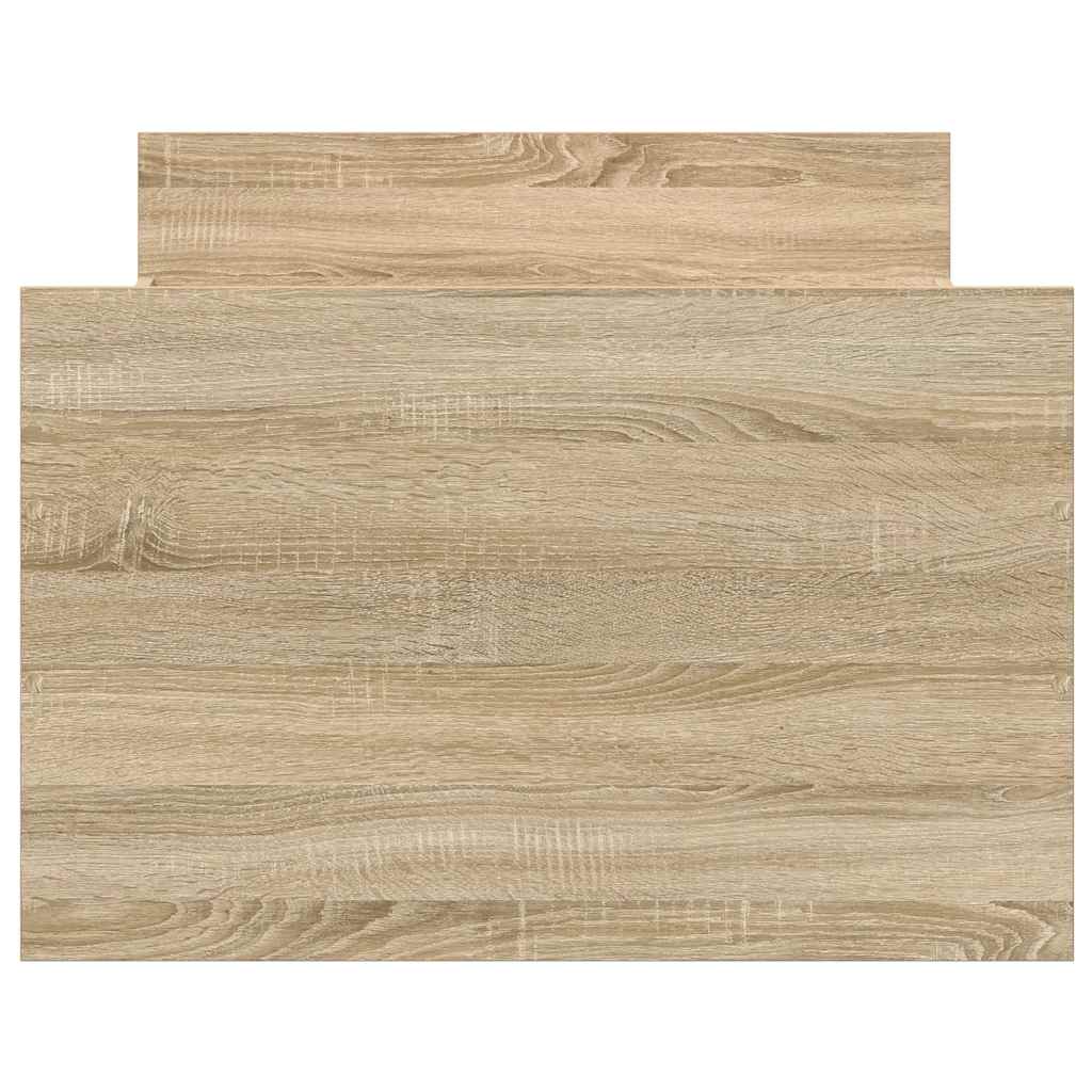 Bettgestell mit Kopf- und Fußteil Weiß 100x200 cm
