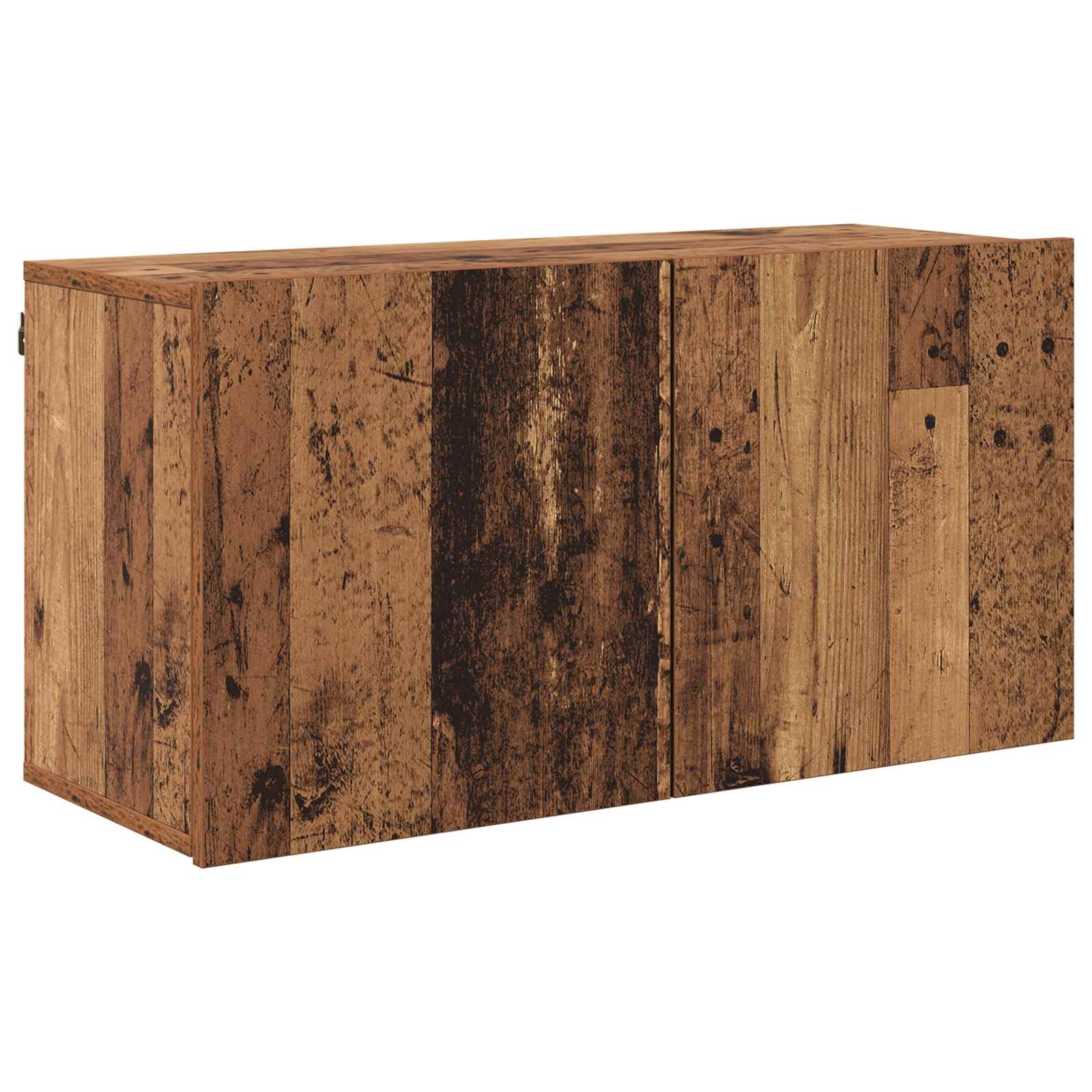 4-tlg. Wohnwand Weiß Holzwerkstoff