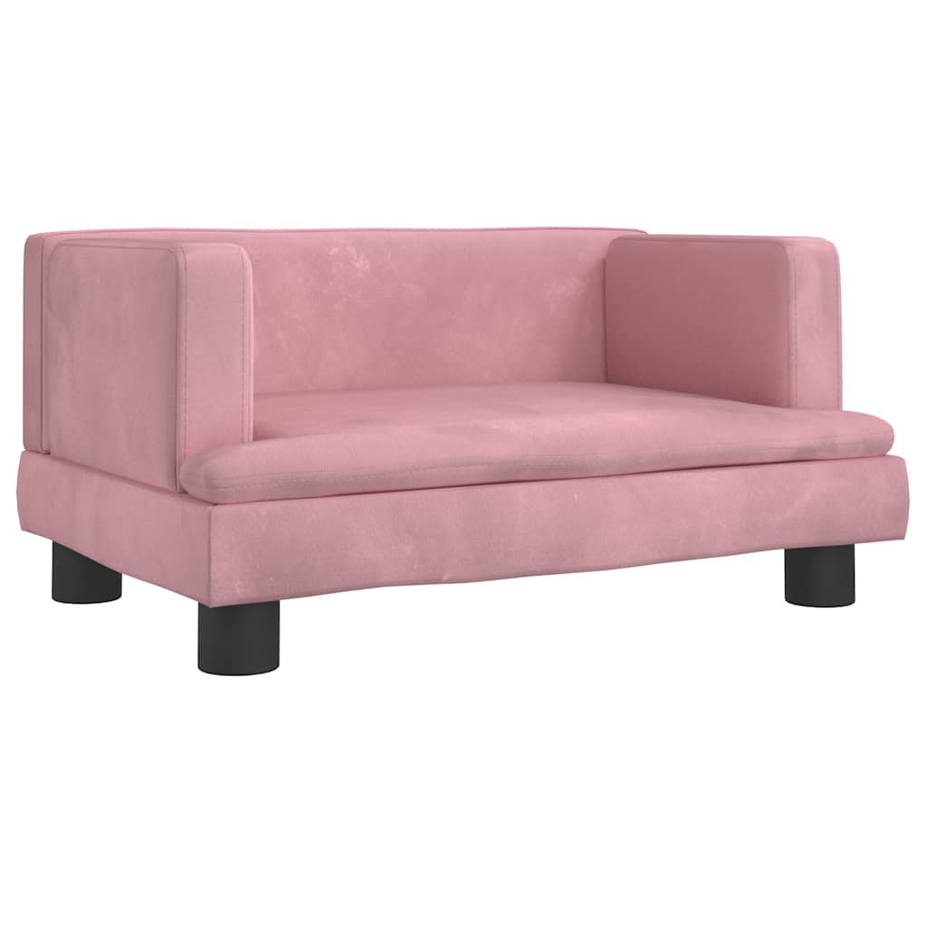 Hundebett Blau 80x45x30 cm Samt