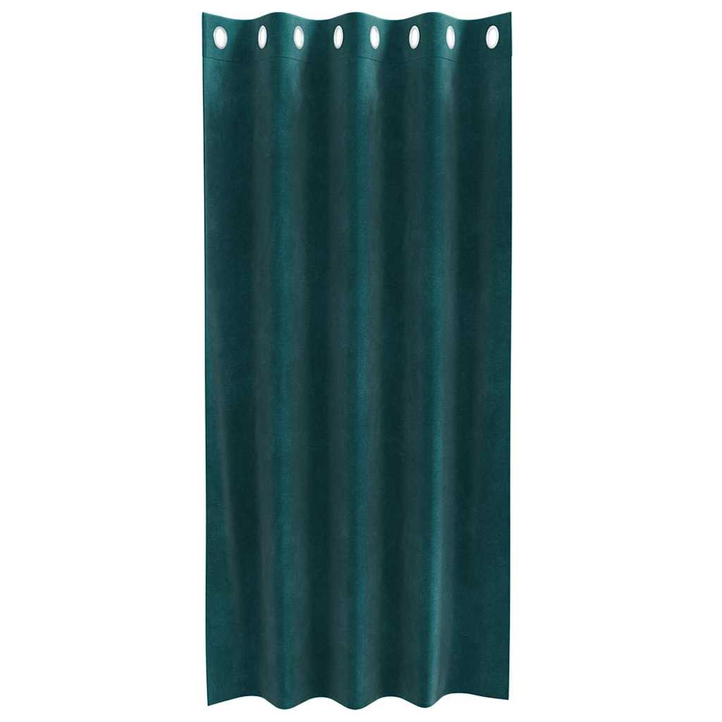 Verdunkelungsvorhänge 2 pcs Schwarz 140 x 140 cm Samt