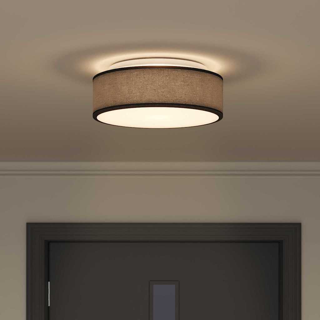 Deckenlampe mit Strahlern Schwarz 30 x 30 x 13,5 cm Stoff