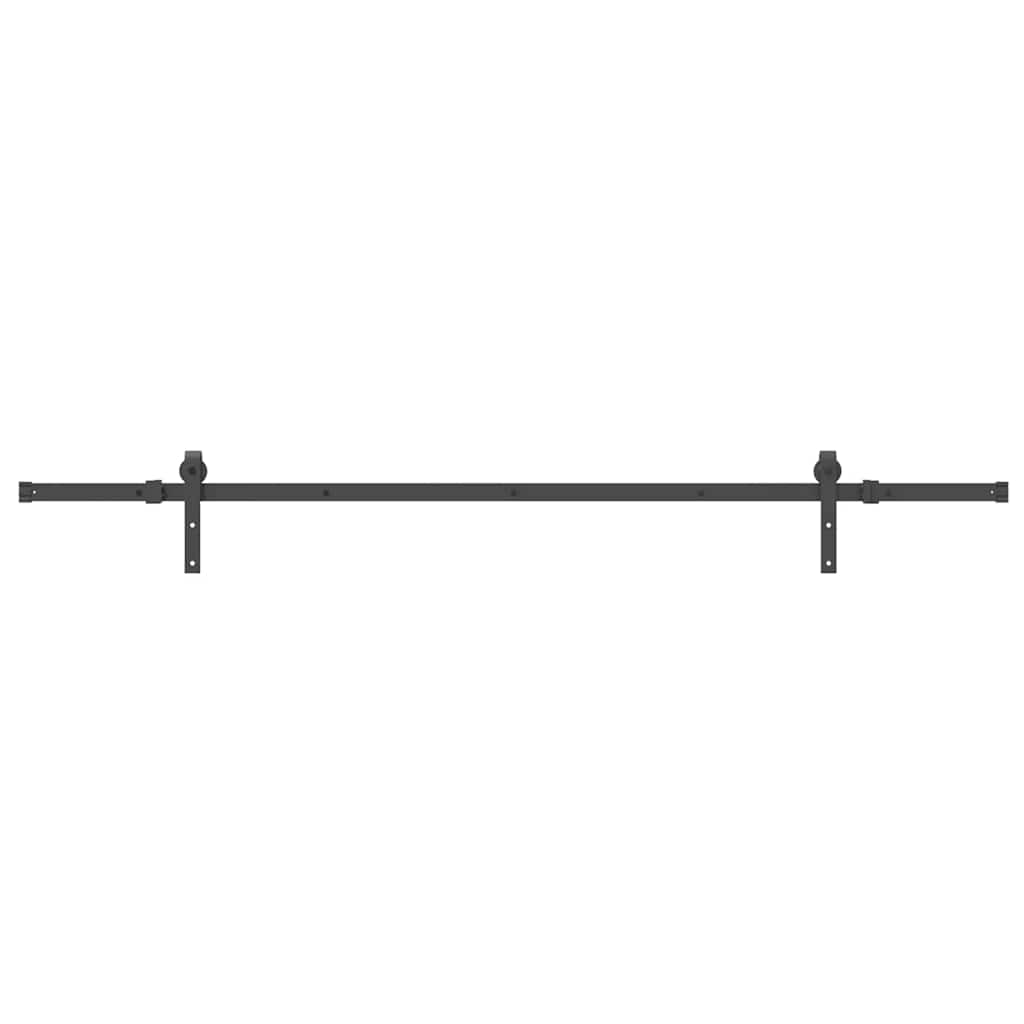 Schiebetürbeschlag-Set SKIEN 183 cm Stahl Schwarz