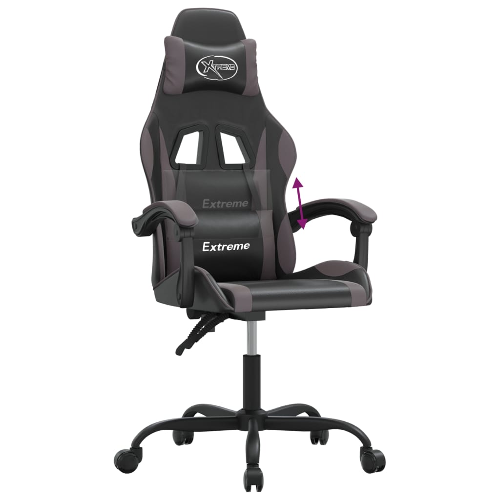 Gaming-Stuhl Schwarz und Golden Kunstleder