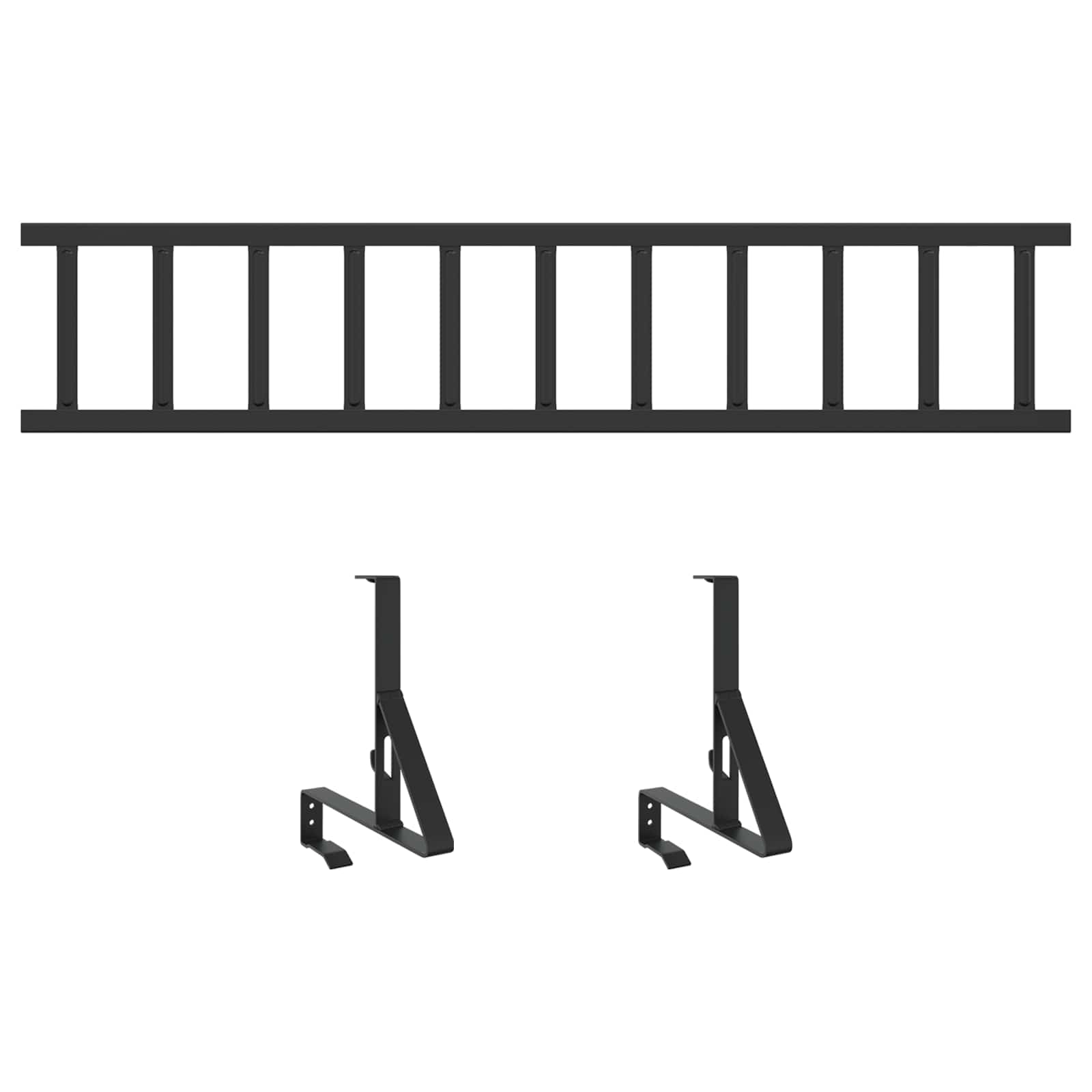 Dachschneeschild Anthrazit 100 x 29,5 x 34,5 cm Stahl