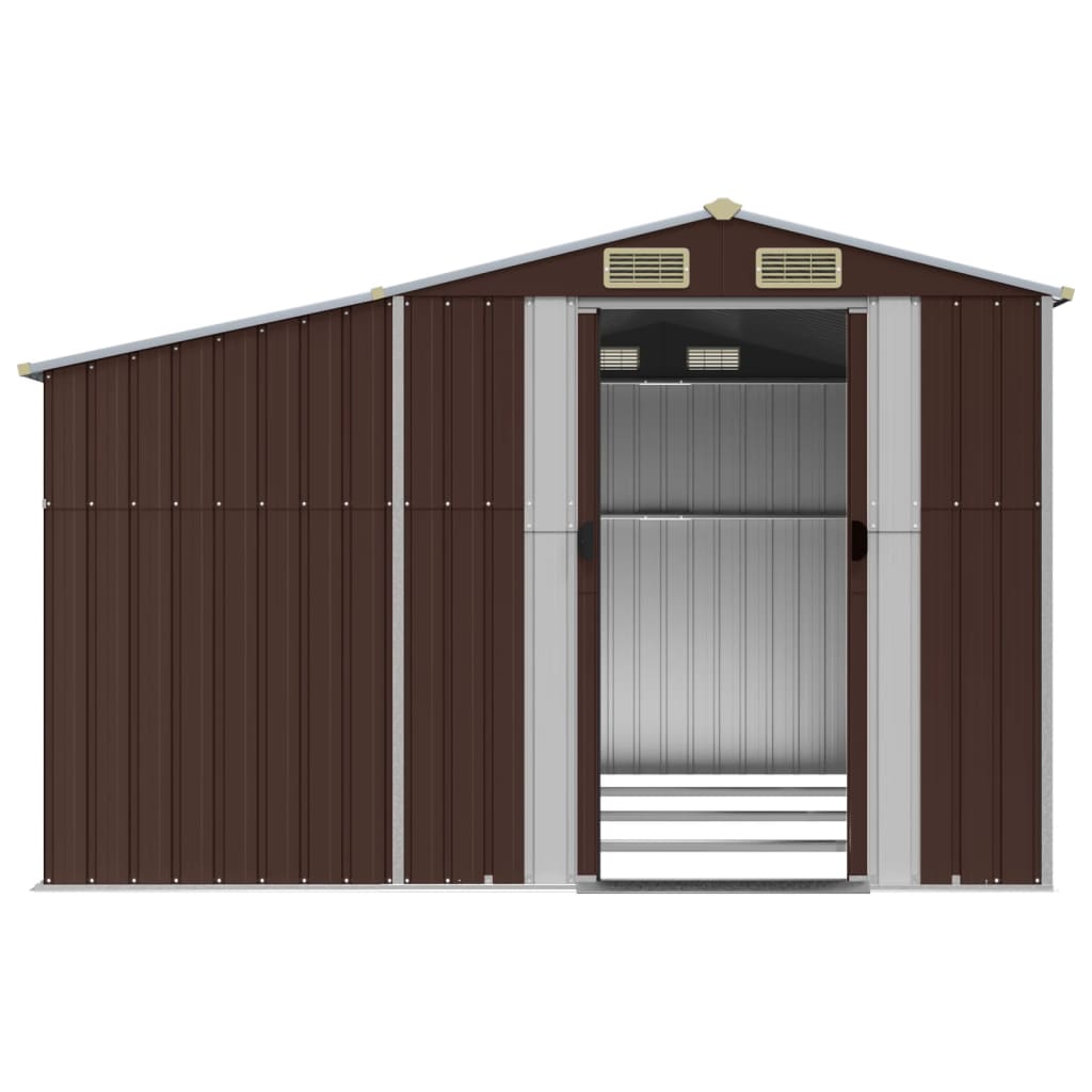 Gerätehaus Grün 277x192,5x179 cm Verzinkter Stahl