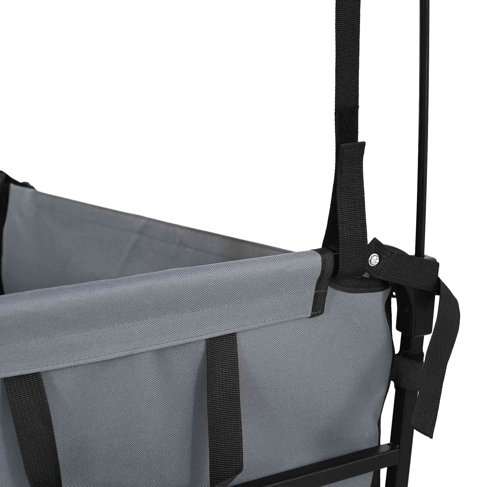 Klapp-Handwagen Schwarz 105 x 56,5 x 116 cm Oxford-Stoff
