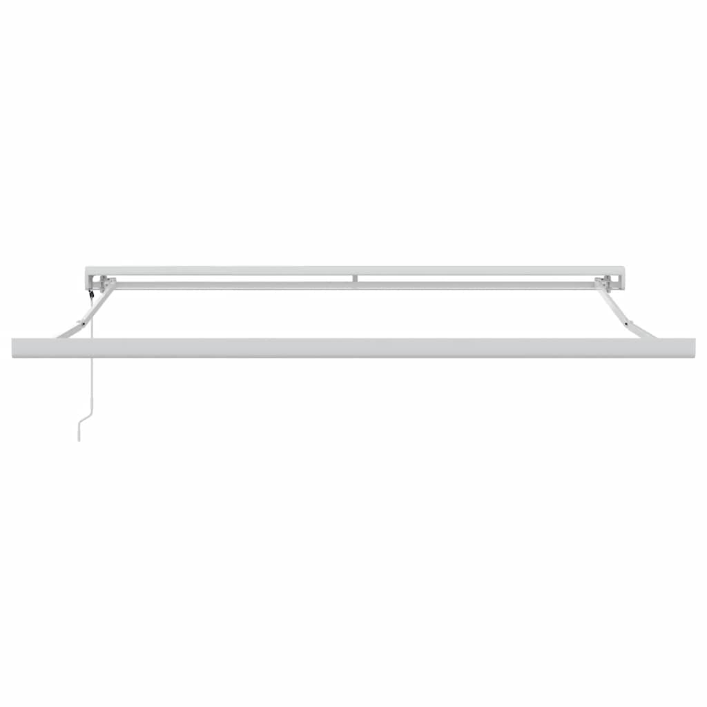 Markise Einziehbar Blau und Weiß 4x3 m Stoff und Aluminium