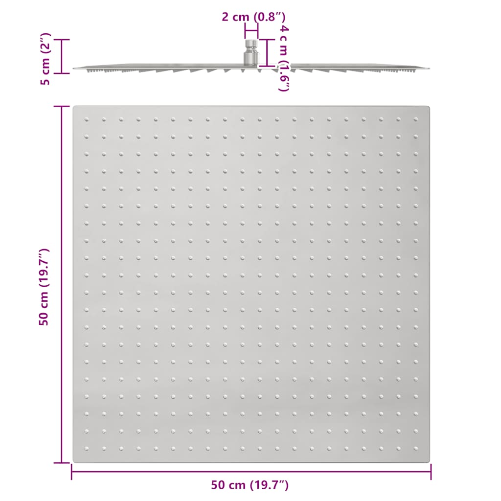 Regenbrause Edelstahl 304 30 cm Rund