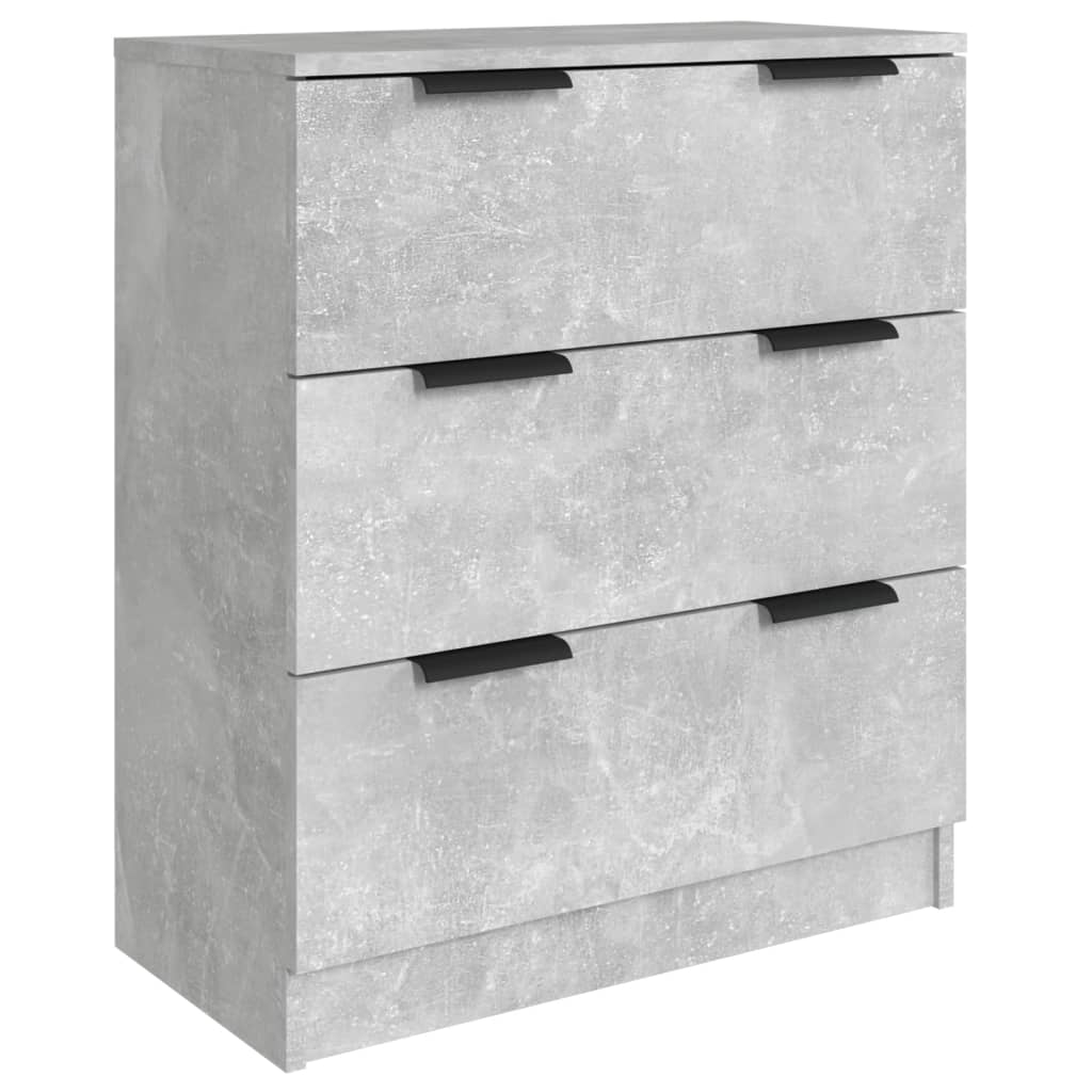 3-tlg. Sideboards Weiß Holzwerkstoff