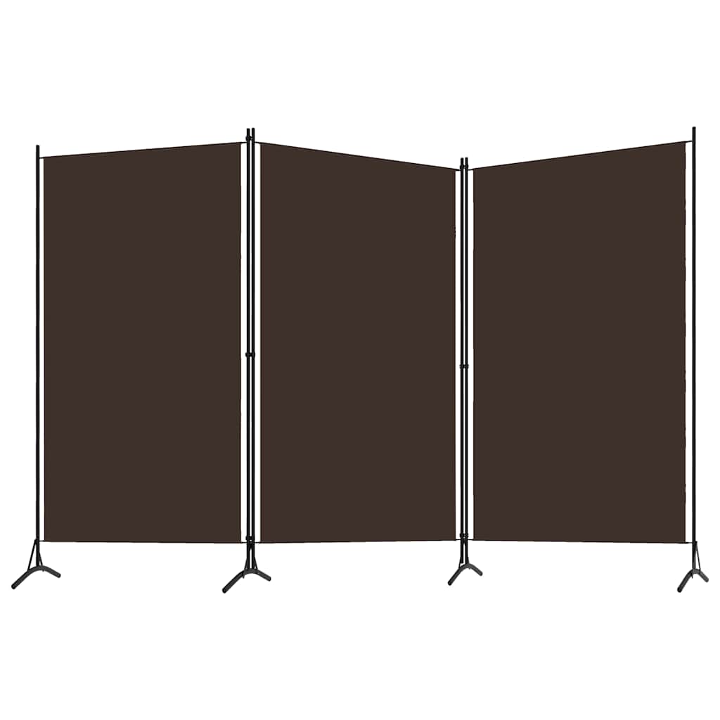 3-tlg. Raumteiler Weiß 260x180 cm Stoff