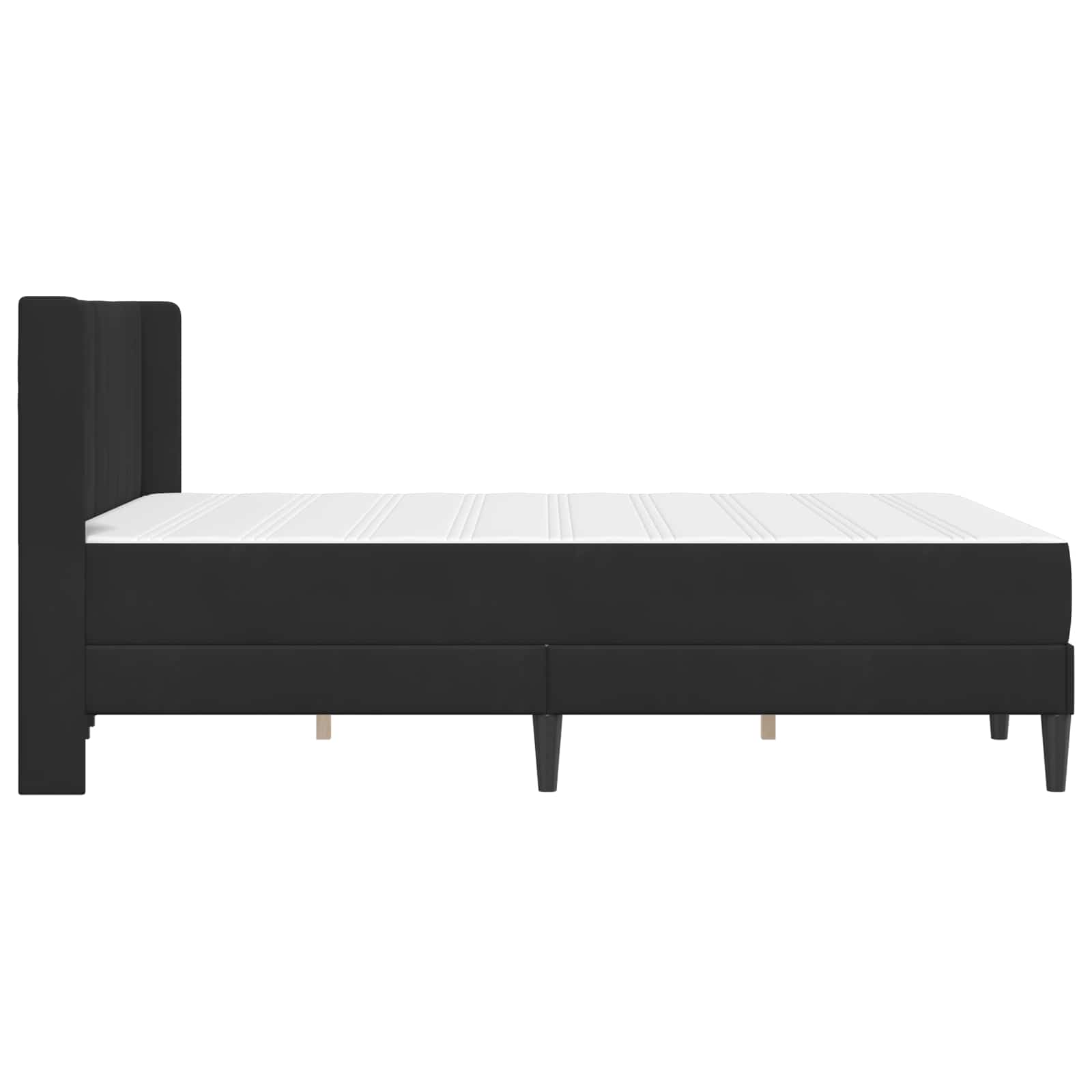Bettgestell mit Matratze mit Kopfteil Hellgrau 80 x 200 cm Samt