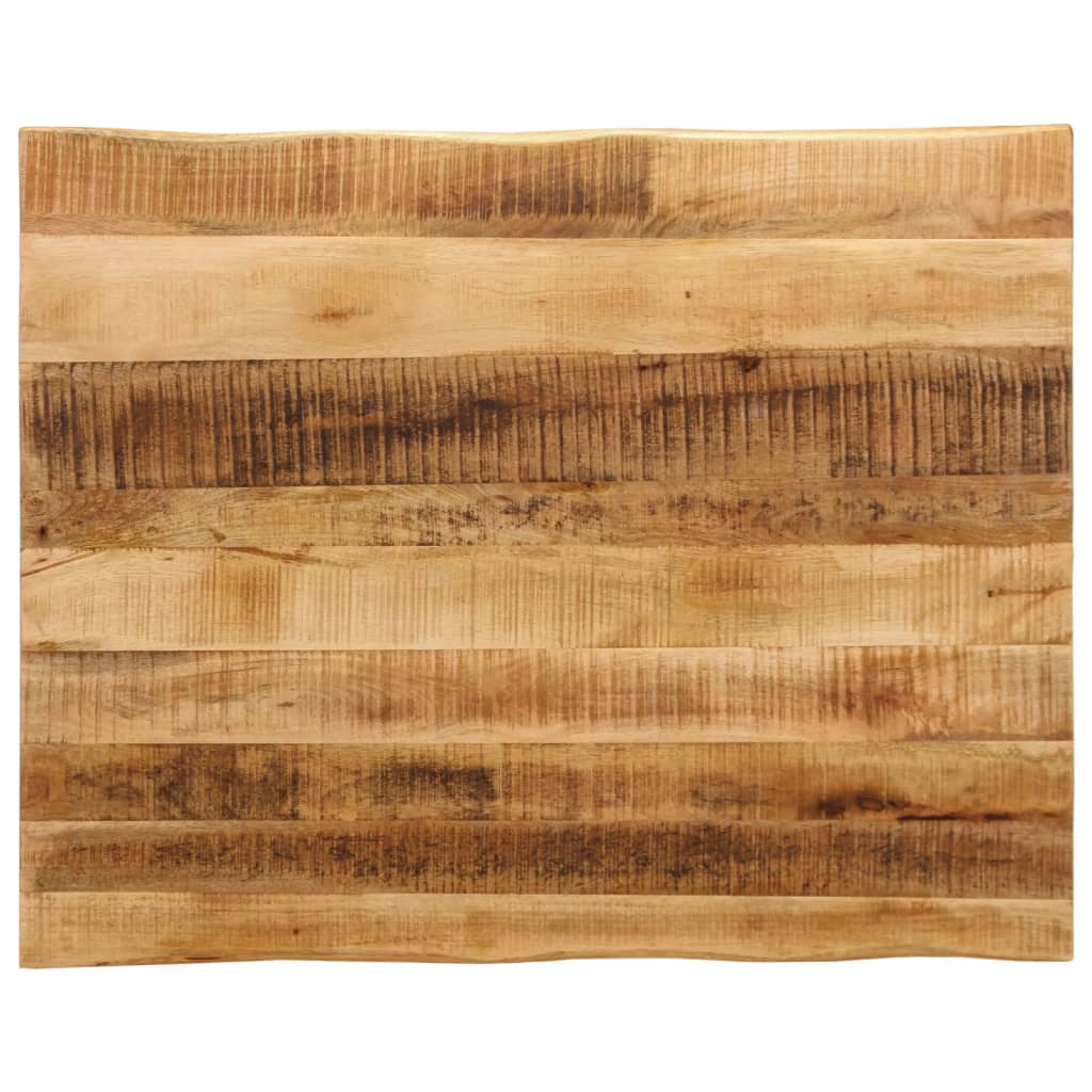 Tischplatte 40x40x2,5 cm Rechteckig Massivholz Akazie Baumkante