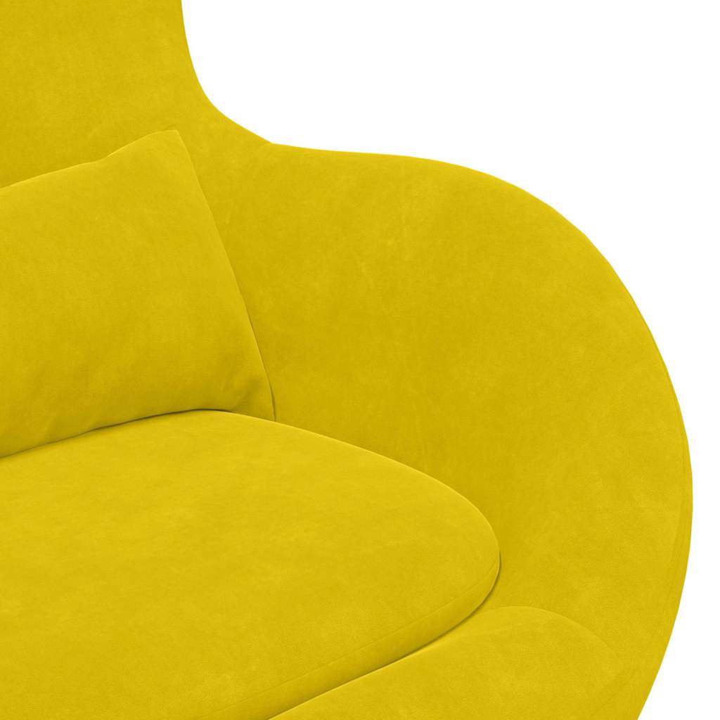 Eiersessel Blau 63 x 73 x 90 cm Samt