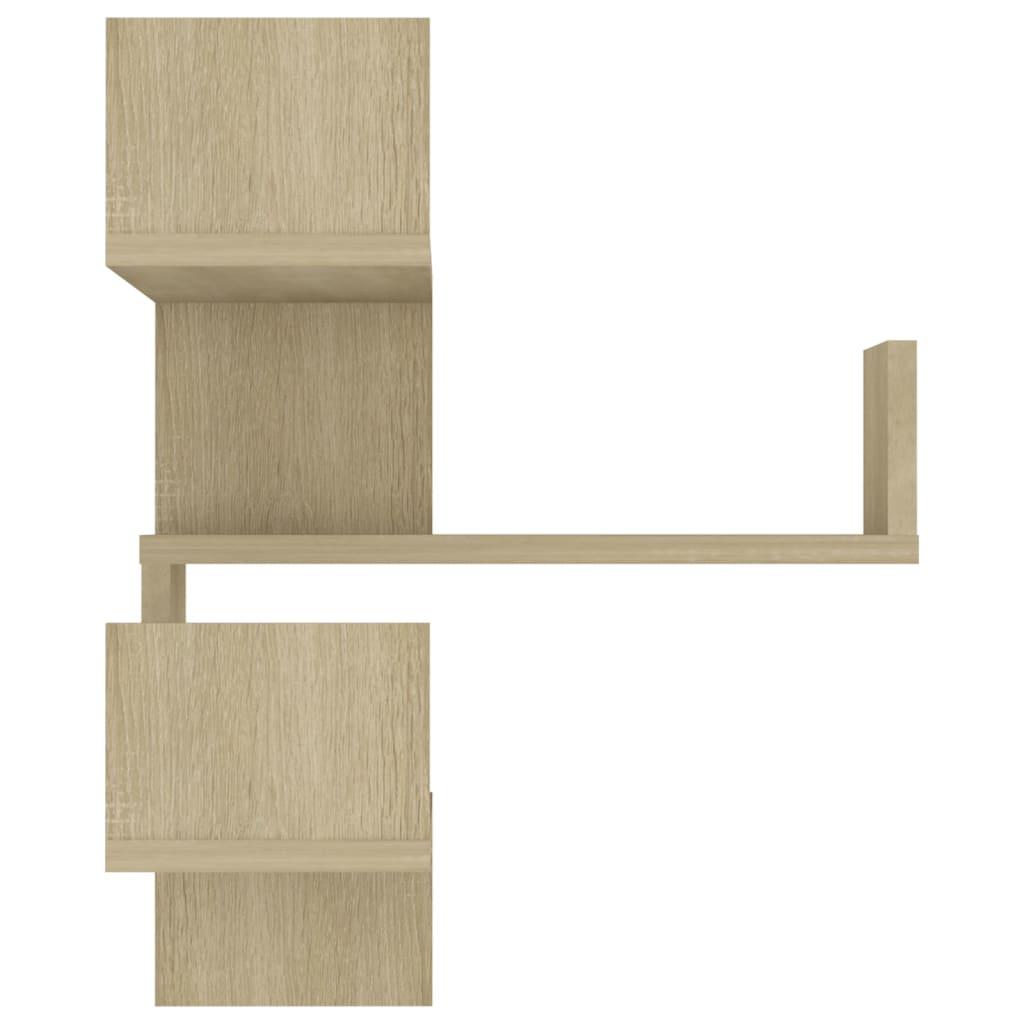 Wand-Eckregal Weiß 40x40x50 cm Holzwerkstoff