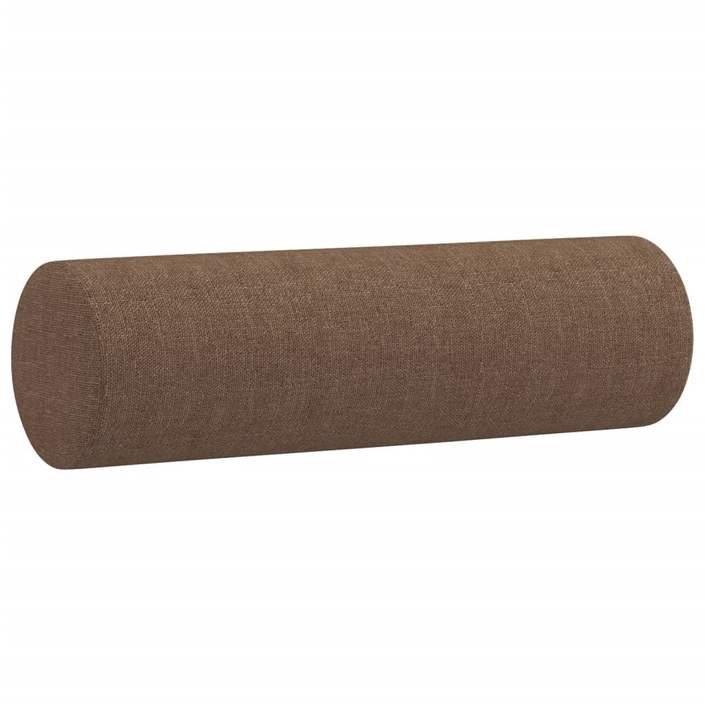 Zierkissen 2 Stk. Hellgrau Ø15x50 cm Stoff