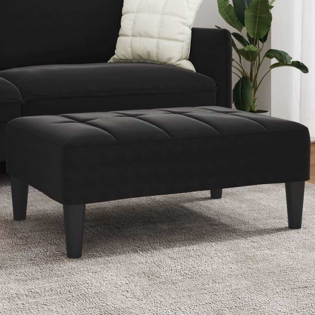 Fußhocker Blau 77x55x31 cm Samt