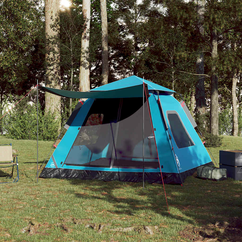 Kuppel-Campingzelt 4 Personen Grün Quick Release